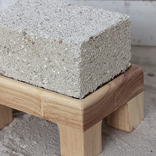 federgold® Gritstein 1kg – Mineralstein für Hühner, Wachteln & Geflügel - Natürliche Calcium- & Mineralstoffquelle für Starke Eierschalen, gesunde Verdauung & artgerechte Fütterung