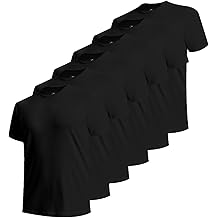 Men's Undershirts Moisture-Wicking Crewneck T Shirts, Breathable Stretch Soft Tees for Men, 3 or 6 Pack