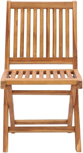 Miniatura 5 de Folding Patio Chairs with Cushions 6 pcs Solid Teak Wood Dinning Room Lawn Sillas para Comedor Dining Table Chairs for Picnic Terrace Study Beach
