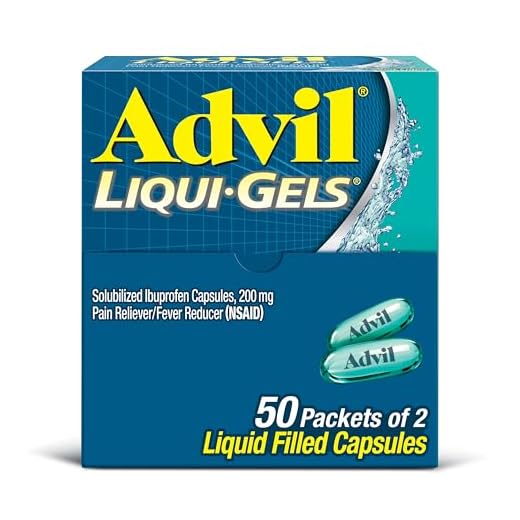 Advil Liqui-Gels Pain Reliever and Fever Reducer, Pain Medicine for Adults with Ibuprofen 200mg for Headache, Backache, Menstrual Pain and Joint Pain Relief - 50x2 Liquid Filled Capsules
