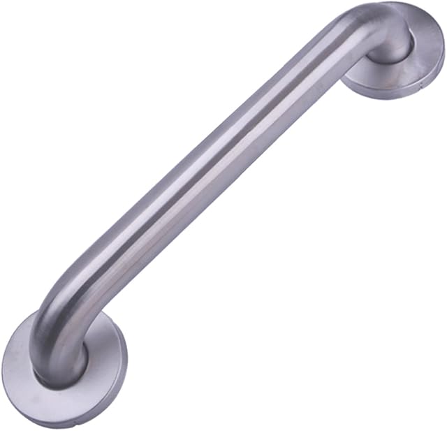 Amazon Basics Bathroom Handrail Grab Bar, 12-Inch Length, 1.25-Inch Diameter