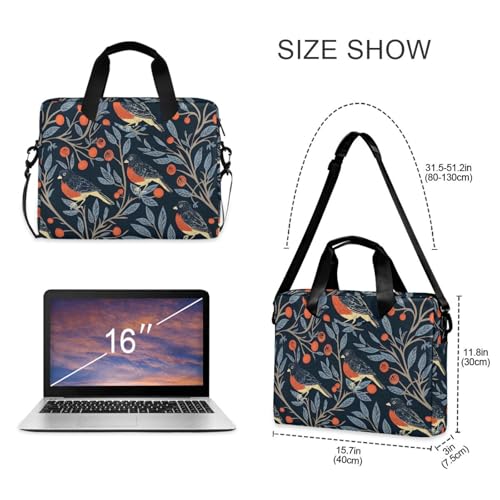 Funda para Laptop 15.6" con Asa y Correa Azul Oscuro miniatura 5