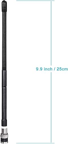 Miniatura 6 de Bingfu Antena CB de 27 MHz CB Radio Antena BNC macho Conector suave CB Antena compatible con Cobra Midland Uniden Maxon Radio Shack portátil de mano