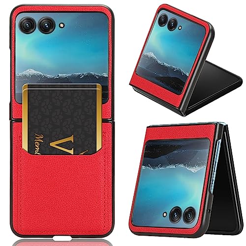 Étui pour Motorola Razr Plus 2023 en cuir parfait pour voyager léger avec vos cartes