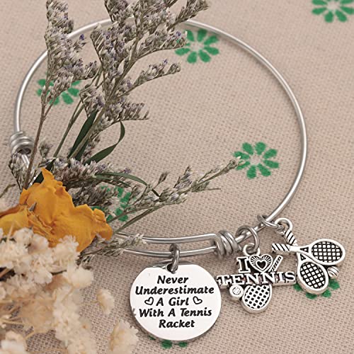 Tennis Gift For Women Birthday Tennis Charm Jewelry Tennis Themed Items Tennis Bracelet4
