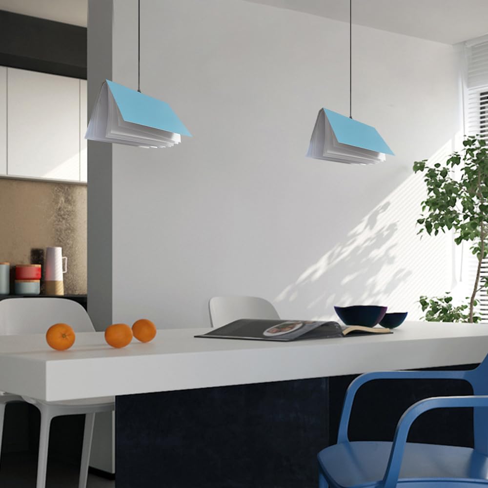 Nowoczesna lampa wisząca w kształcie książki Kreatywna lampa sufitowa G9 do sypialni Szafka nocna Księgarnia Stylowy wiszący żyrandol Unikalna oprawa oświetleniowa Drop Home Decor