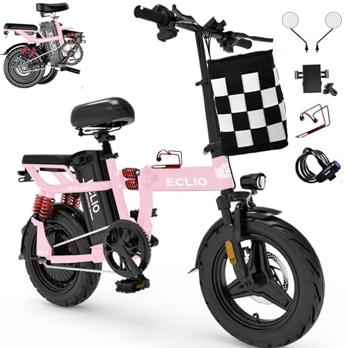 Folding Electric Bike, Peak 800W Motor 25MPH,48V 14Ah