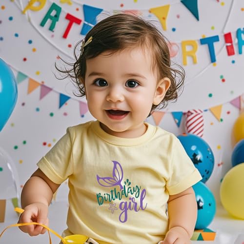Image of Birthday Girl Tshirt Toddler Birthday Shirts Tees Little Kids Top Outfit Cotton Short Sleeve 2nd 3rd 4th 5th 6th 7th 8th