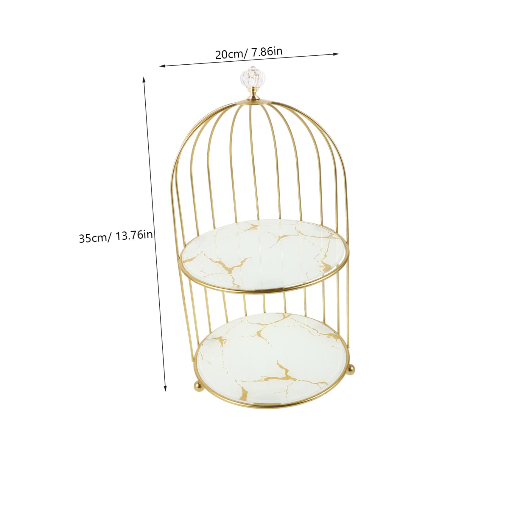 Soporte Para Pastel Forma De Jaula De Pájaros Bandeja Para Servir Expositor De Joyas Para Maquillaje Aperitivos Postres Fiestas De Bodas y Ensaladas De Frutas