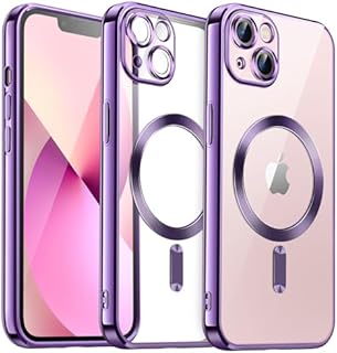 JETech Galwanizowane Etui do iPhone 13 6,1 Cala, Obiektyw Aparatu Pełna Ochrona, Kompatybilny z MagSafe Bezprzewodowy Ładowanie, Odporny na Wstrząsy Case z Miękka z TPU (Zielony)