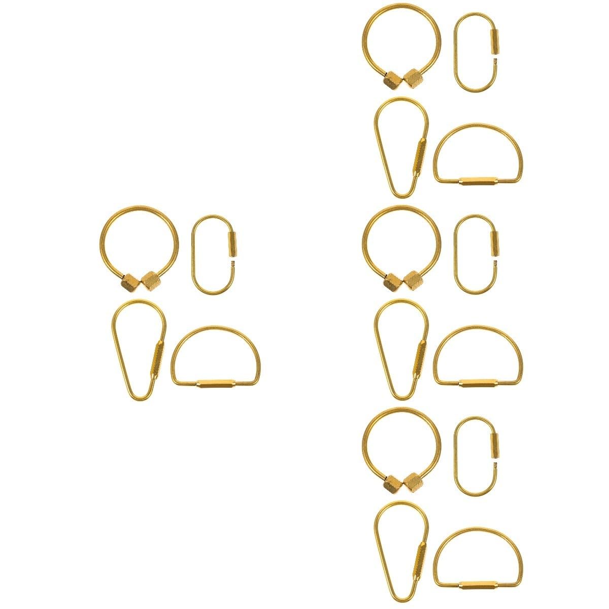 SHERCHPRY Catena Chiave Portachiavi Portachiavi Portachiavi Accessori Chiave Anelli Di Per Le Chiavi Vite Portachiavi Accessorio Chiave Vite Anello Di Bloccaggio In Ottone
