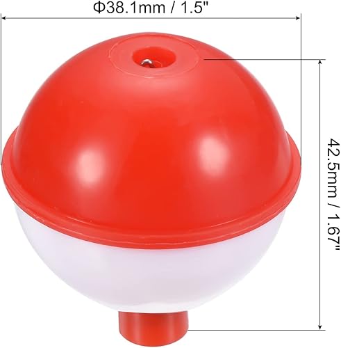 Vista 29 de PATIKIL Bobber de pesca, ABS botón redondo boya pesca flotador aparejos