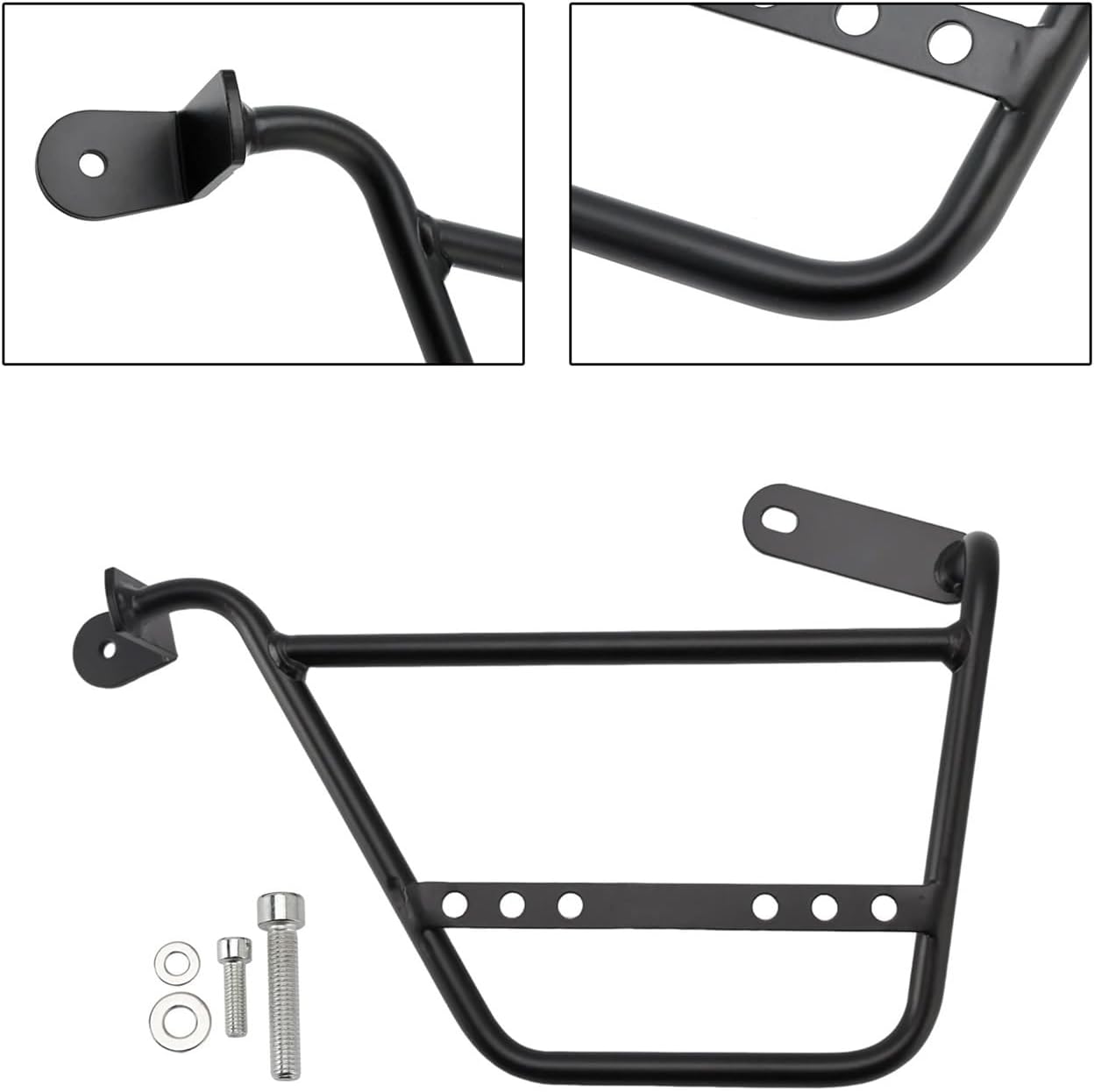 Side Racks Saddlebag Mounting Bracket Black Fit For V7 2021-2024 Right Or Left(Left)