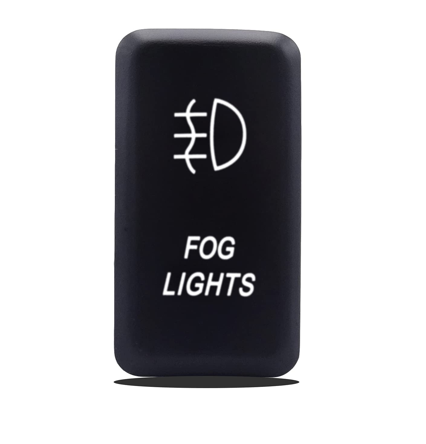 WeiSen Fog Lights Symbol Push Switch White Backlight ON-Off Switch with Connector Wire Kit Compatible with Toyota