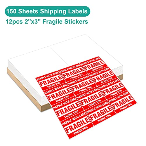 image for MFLABEL Half Sheet Shipping Labels (8.5