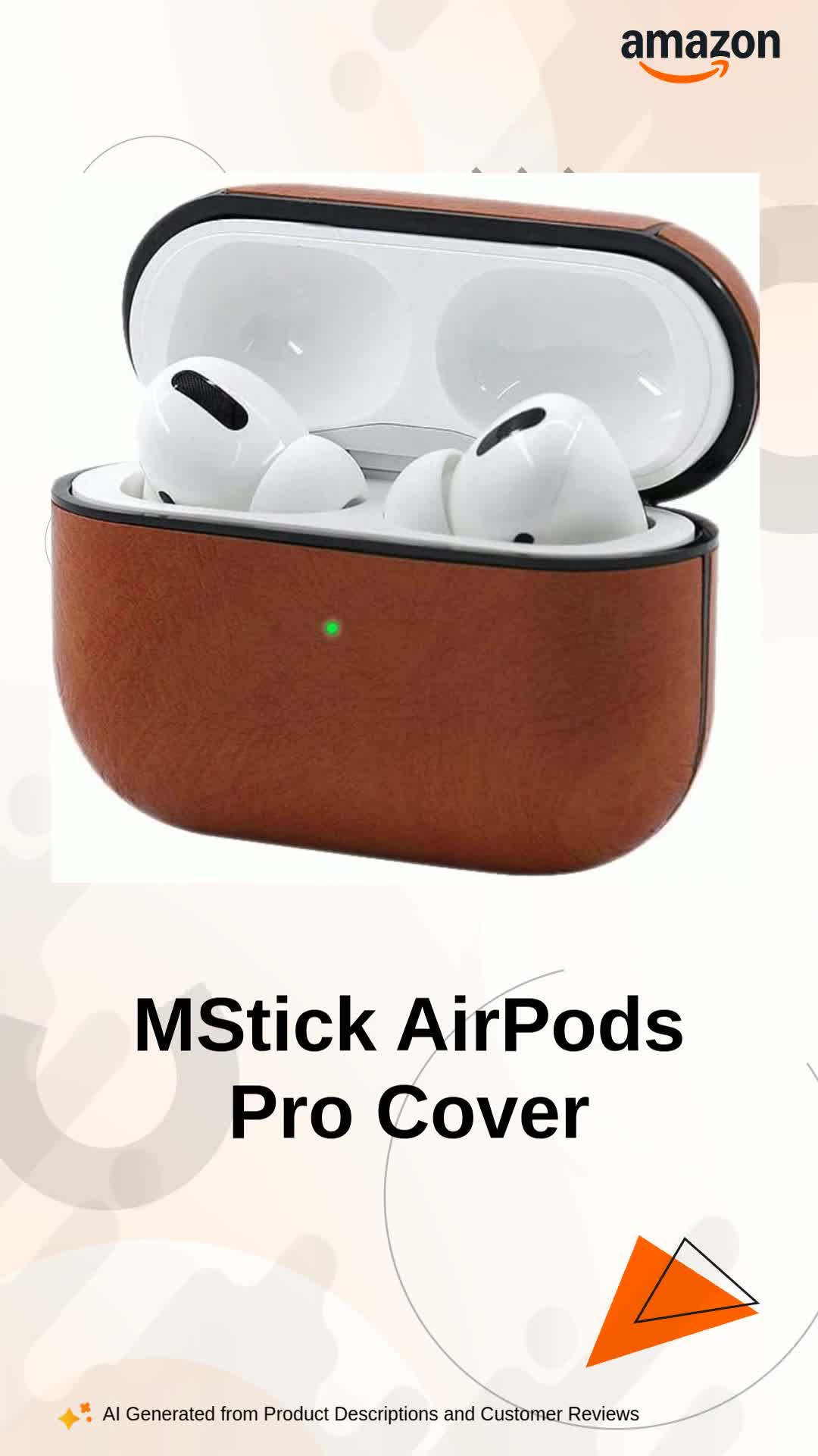 mStick Airpods Pro Leather Protective Cover Compatible with Airpod