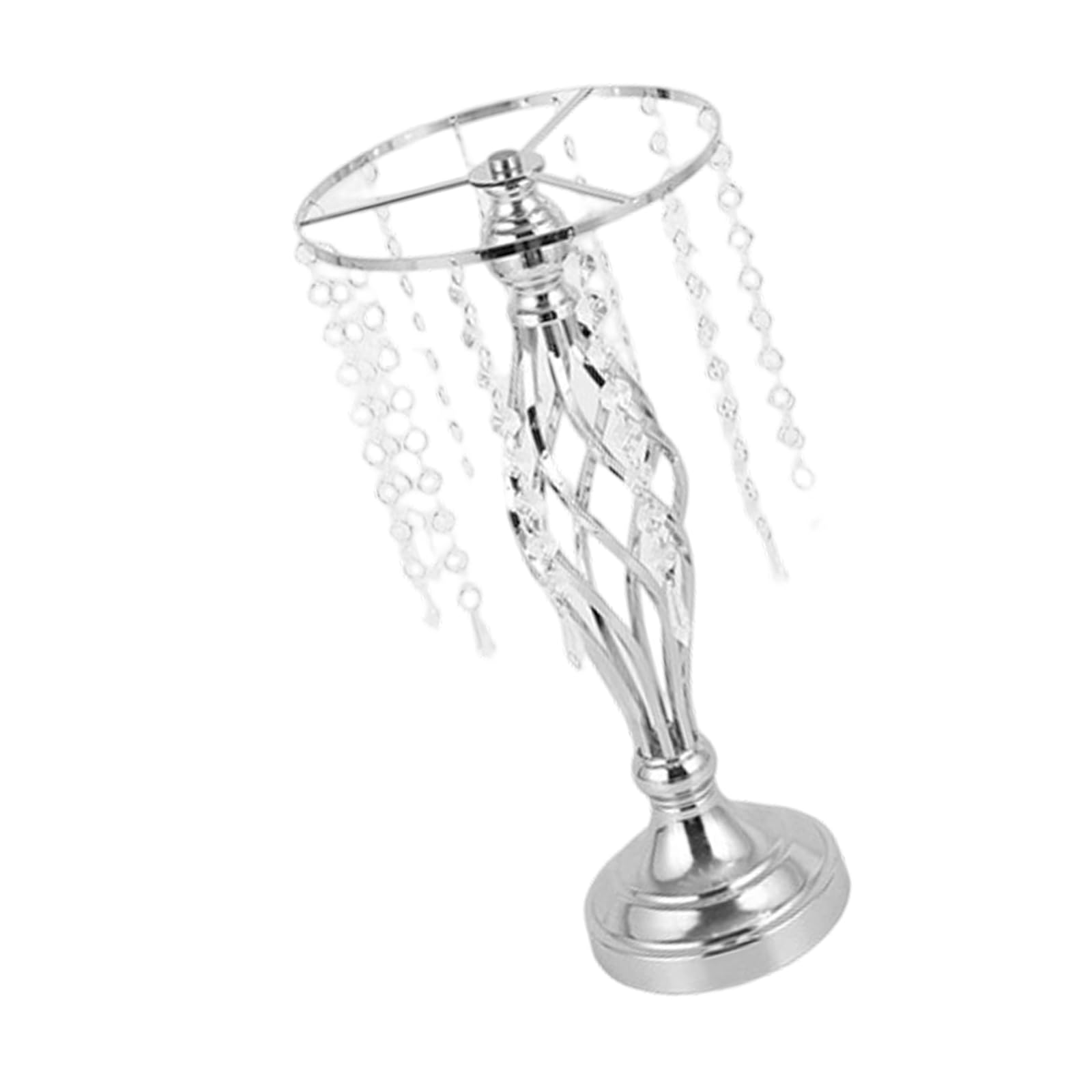 Crystal Flower Stand Wedding Table Centerpieces Metal Vase for Wedding Party Dinner Event Hotel Home Decorations Metal Arrangement Stand