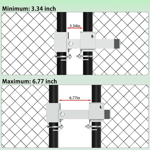 Fixirons Chain Link Fence Double Gate Latch for 2" Gate Frame Chain Link Fence Gate Latch Residential Strong Arm Double Gate Latch for Metal Gate by Fixirons - Image 8