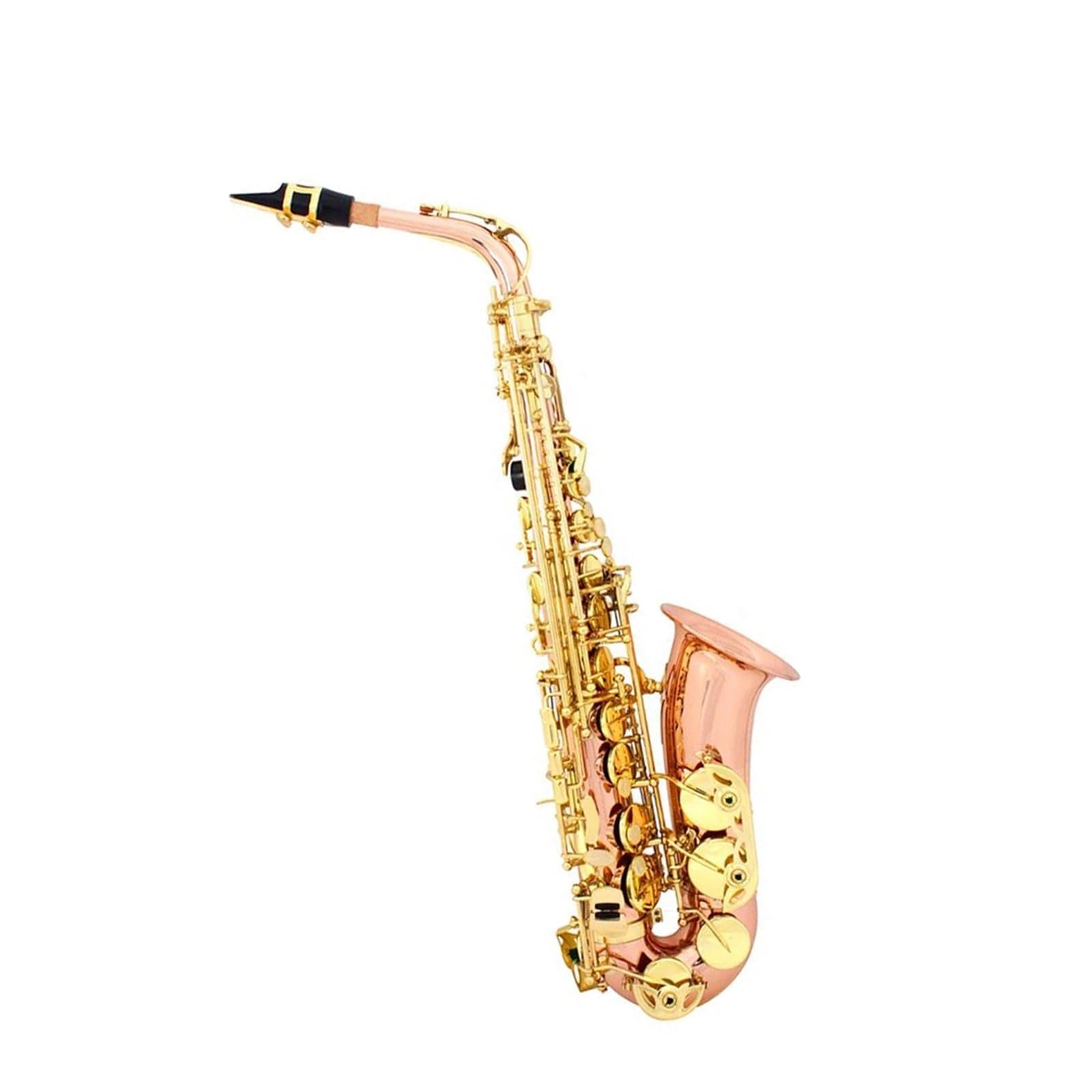 Sassofono Professionale Sassofono contralto in Mib Materiale in bronzo fosforoso Sax in Mi bemolle Strumento a fiato Sassofono con custodia Guanti Ance Cinghia