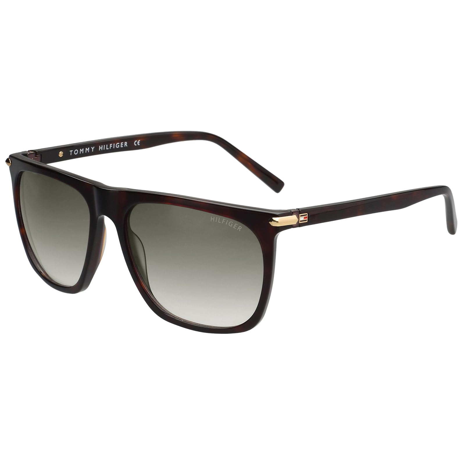 |Brown Full Frame Wayfarer Sunglasses|100% UV Protected (Uv 400) Green Gradient Faded Lens|Men's|Large|TH 2584 C3 Havgdbr-34 57 S-image-22
