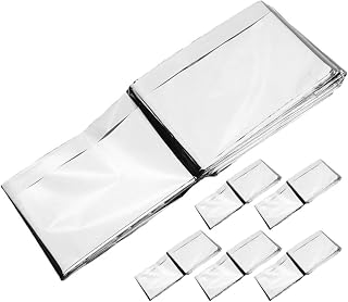 WOONEKY 6pcs Reusable Greenhouse Film for Plants, PE Silver Insulation