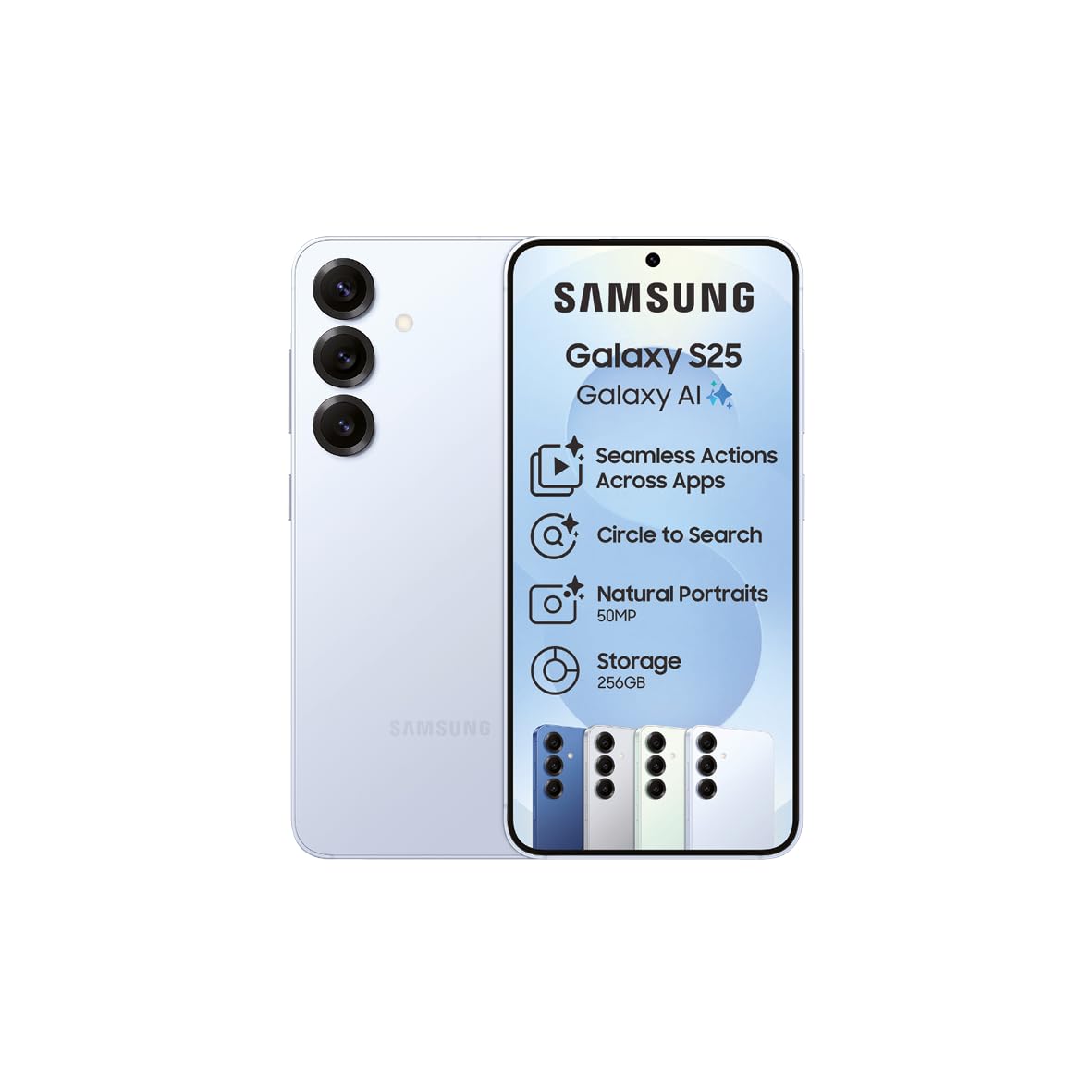 SAMSUNG GALAXY S25 256GB DS ICY BLUE : Amazon.co.za: Electronics
