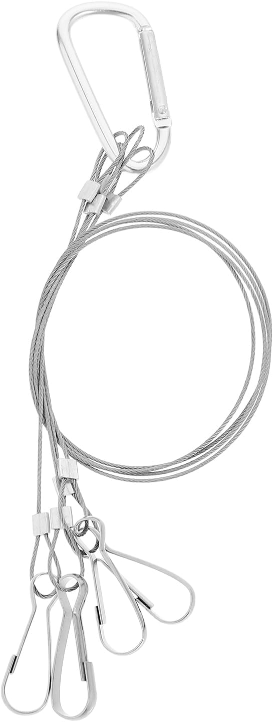 Mikikit Grow Light Hanger Heavy Duty Rope with Reinforced Gears for Indoor Outdoor Plant Hanging and Grow Lights Secure Quick Installation 14.76 Inch Cable