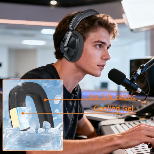 SOULWIT Cooling Earpads para Beyerdynamic DT100/DT109/DT150/DT190 - Negro | para Auriculares DT100/DT102/DT108/DT109/DT150/DT190 miniatura 5