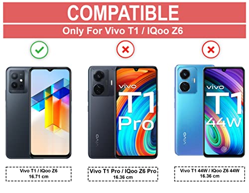 Image of KIVANO LUXE Compatible for Vivo T1 5G / Vivo Y75 5G / iQOO Z6 5G Luxury Handmade Leather Magnetic Flip Folio Case | Card Holder & Kickstand | Slim Protective Cover | Unisex - Green