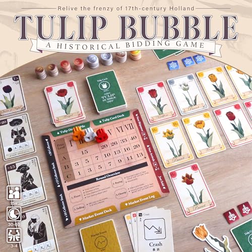 Tulip Bubble, juego de estrategia económica para 3-5 jugadores miniatura 2