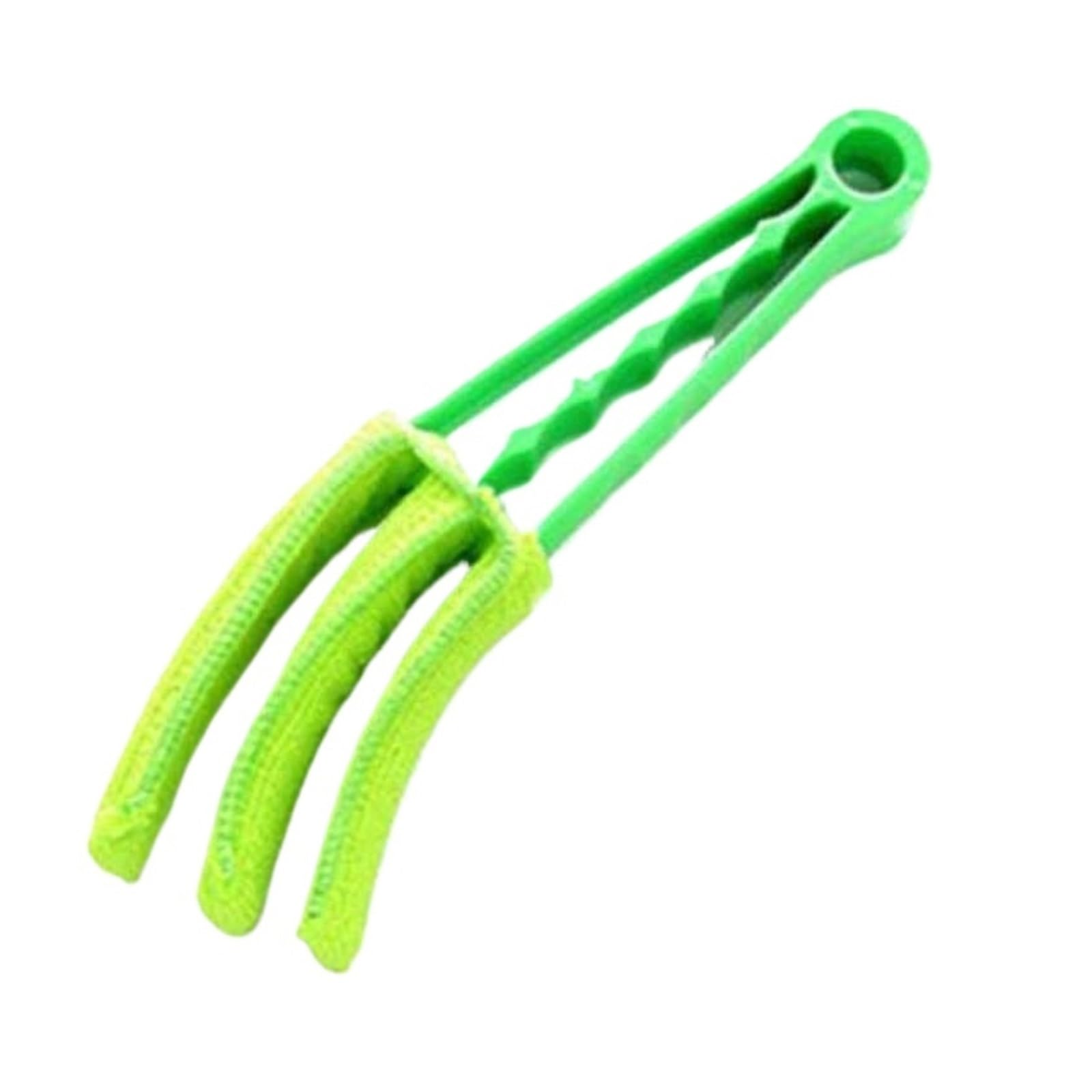 Convenient Microfibre Venetian Blind Blade Cleaner Brush, Window Conditioner Duster Car Air Vent Outlet Clean(Green)