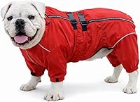 Vista 11 de Lovelonglong - Chaqueta impermeable para perros, ligera, impermeable, reflectante, resistente al viento, a prueba de nieve, para perros pequeños