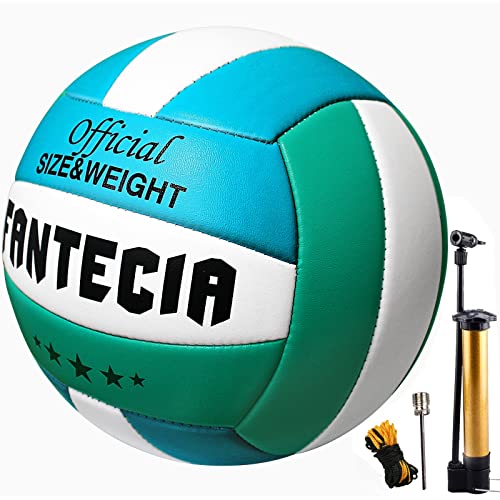 Fantecia Voleibol Talla 5, para Uso en Exteriores e Interiores, Peso Oficial para Partido o Entrenamiento Cover