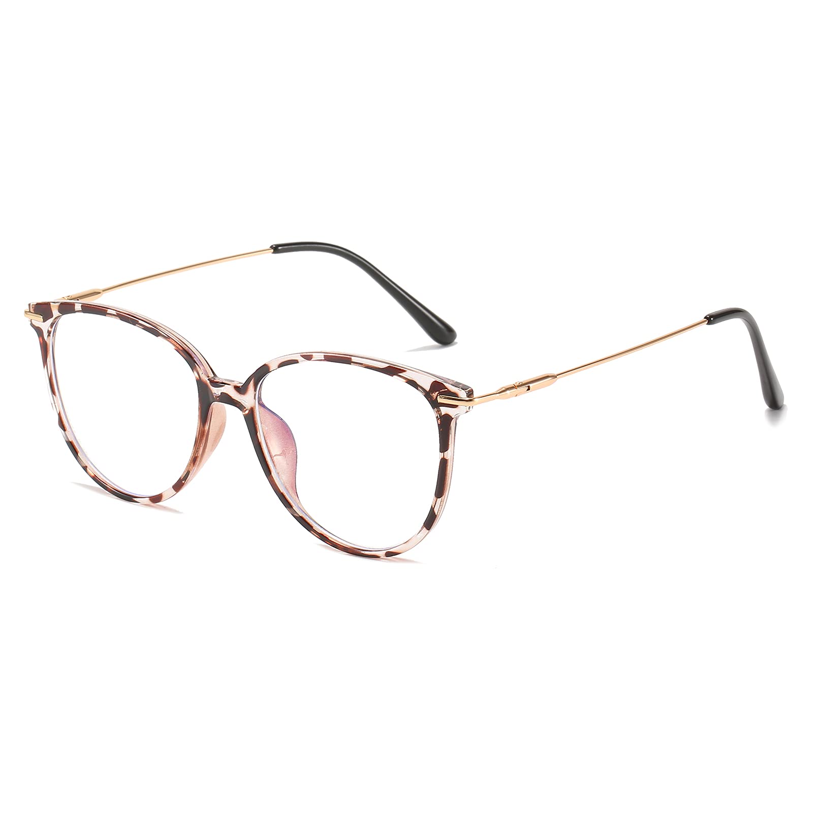 ZUVGEESMode Runden TR90 Blaulichtfilter Lesebrille für Herren und Damen mit Federscharnier Lightweight Anti-blaue Computerbrille