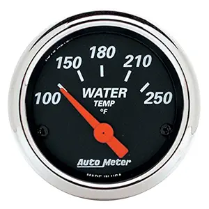 Auto Meter 1436 Designer Black Water Temperature Gauge