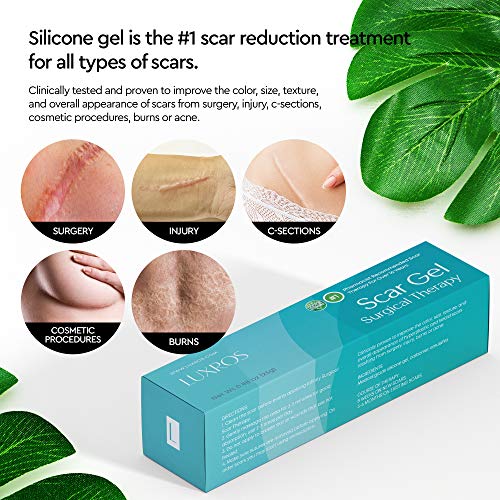 LUXROS-Advanced-Surgical-Scar-Remover-Gel-for-Old-and-New-Scars-Medical-Grade-Silicone-Gel-to-Remove-Scars-from-Surgery-Injury-Burns-Acne-25g-Reduces-Appearance-of-Keloid-Scars