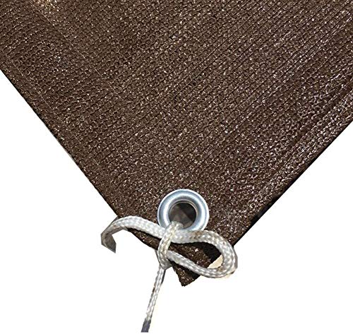 Filet d'ombrage haute élasticité 3x4m marron résistant pour jardin
