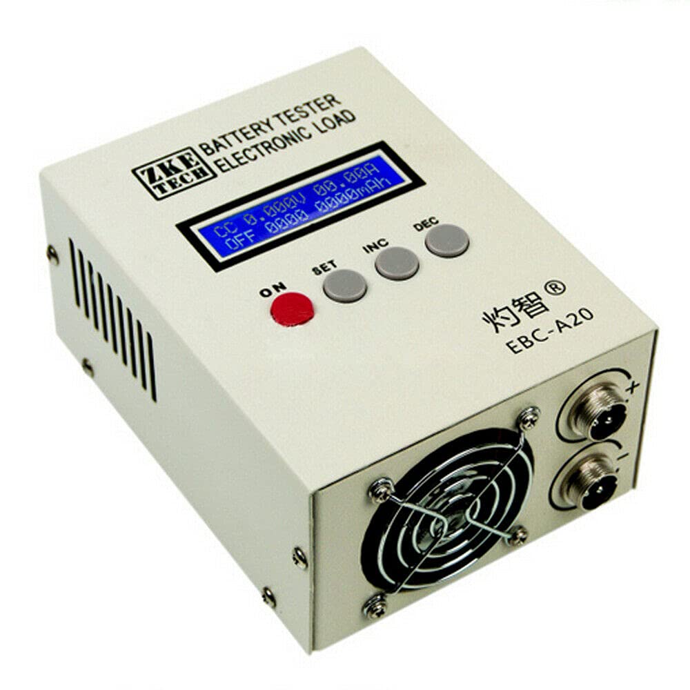 Tester per batteria con display LCD, tester per batteria da 85 W e batteria EBC-A20 per batteria al litio/acido al piombo