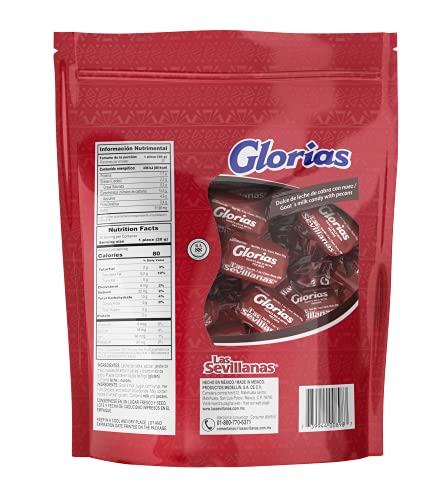 weight: Gloria Chewy Dulce de Leche Candy Bag with Pecans – Traditional Mexican & Latin Candy - Sweet Snack Treats - Arequipe, Cajeta, Caramel Sauce - Perfect for Desserts, Snacks, and Parties -21.16 Oz