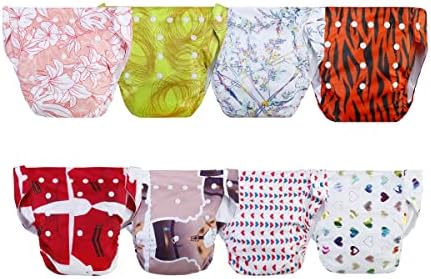 Cloth Diapers for Babies – Adjustable and Reusable Diapers for Newborn Baby – Waterproof Diaper to Prevent The Leakage for Baby Boy and Girl Assorted Color Without Inserts – Pack of 3