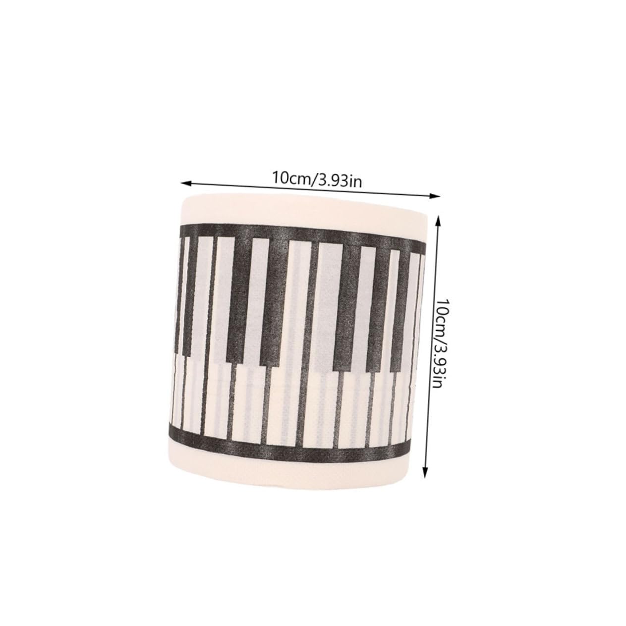 KOMBIUDA Carta Igienica Carta Decorativa Creativa Stampa Pianoforte, 5 Pezzi per Bagno e Banchetto, per Amanti della Musica