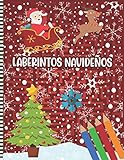  Laberintos Navideños: Libro De Actividades De Rompecabezas De Laberintos Navideños Para Niños De 3 a 6 Años - Idea De Regalo De Navidad Para Niñas Y Niños, Preescolares Y Kindergarten