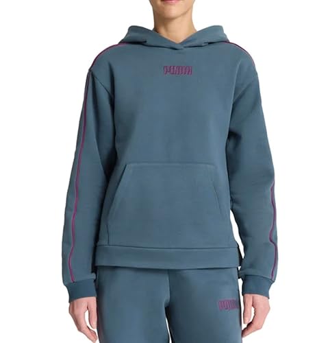 PUMA Women's Long Sleeve Fleece Pullover Hoodie with Kangaroo Pocket