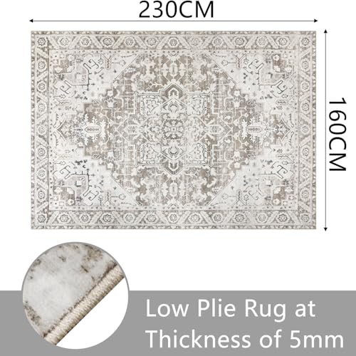 Tapis Vintage 160x230 Antidérapant Lavable Famibay