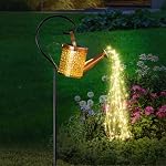 SRNPMIU L'eau solaire peut être lumineuse - Lampes solaires Décorations de cour extérieure, Lumières de jardin pour cour,IP65 Lampes de lanterne à suspension imperméables, extérieur jardin fleur de lit lumière pour mamans anniversaire