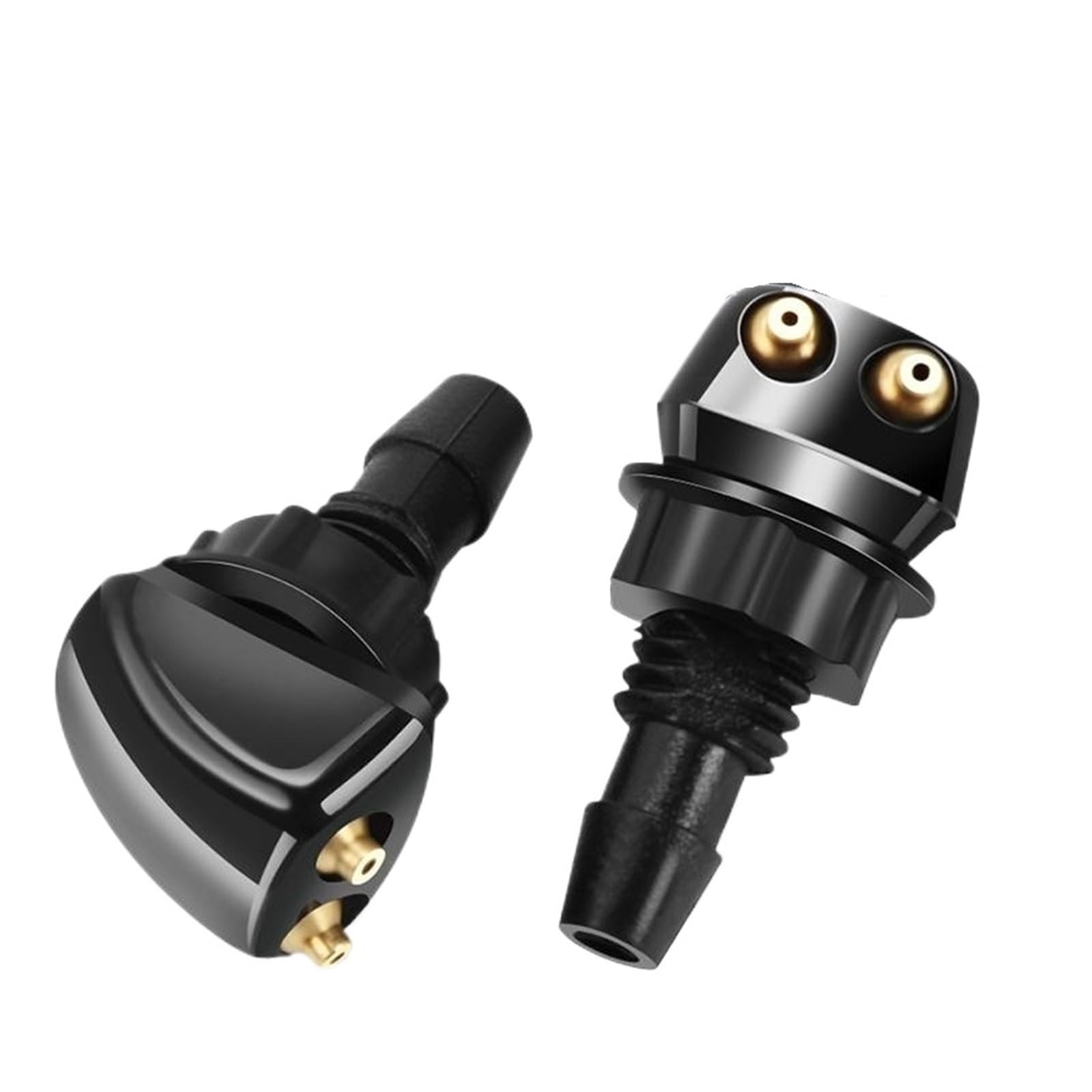 2PCS Car Wiper Nozzle Dual Hole Spray Windshield Cleaning for Most Front Windshield Spray Nozzles Washer Jet Kit