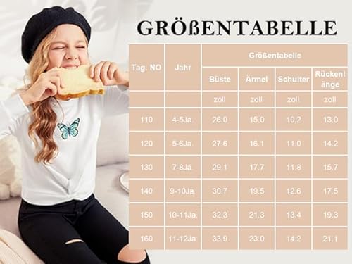 Arshiner Mädchen Sweatshirt Tie-Dye Langarm Pullover Rundhals Sport Mode Kinderkleidung Leichtgewicht Langarmshirt für Mädchen 7-8 Jahre
