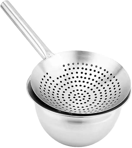 Contenedor de grasa de tambor de aceite, recipientes de acero inoxidable, contenedor de espagueti, colador de olla caliente, cuchara, espumadera de