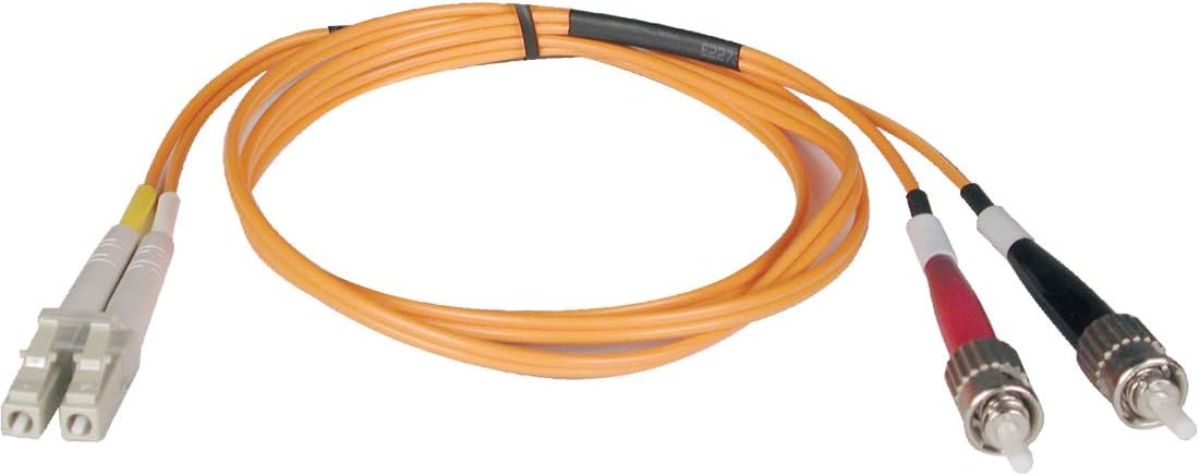 Tripp Lite Duplex Multimode 62.5/125 Fiber Patch Cable (LC/ST), 30M (100-ft.)(N318-30M), Orange