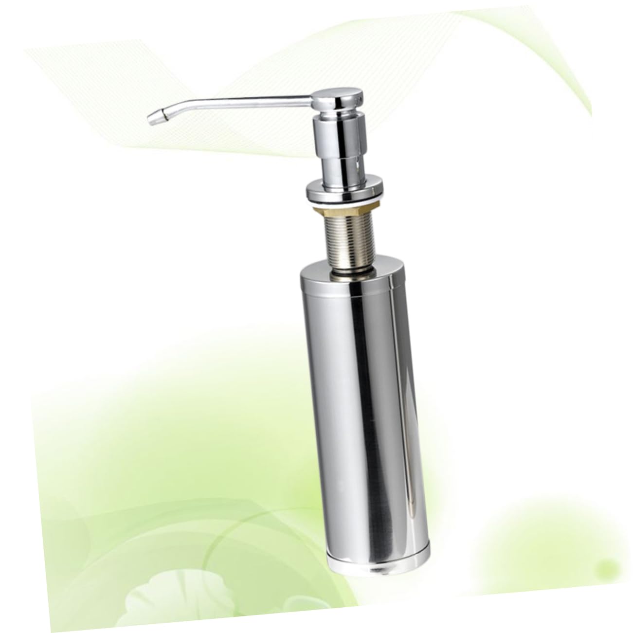 SHINEOFI Distributeur de Savonnette pour Lavabo en Acier Inoxydable Argenté, Résistant aux Acides, Installation Facile, pour Plan de Travail et Salle de Bain